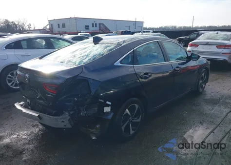 2022 Honda Insight Ex z USA, uszkodzony, nr VIN 19XZE4F55NE006152